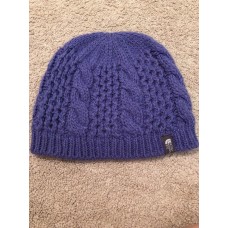 Mujers North Face Purple Cable Knit Tobiggan Snow Hat   eb-95981644